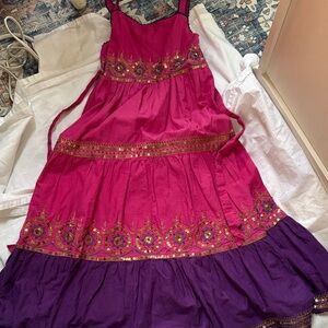 Monsoon Pink and Purple Formal Kids Dress